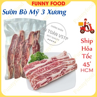 Sườn Bò 3 Xương Sườn Bò Mỹ 500g Ship Hỏa Tốc HCM - Funnyfood