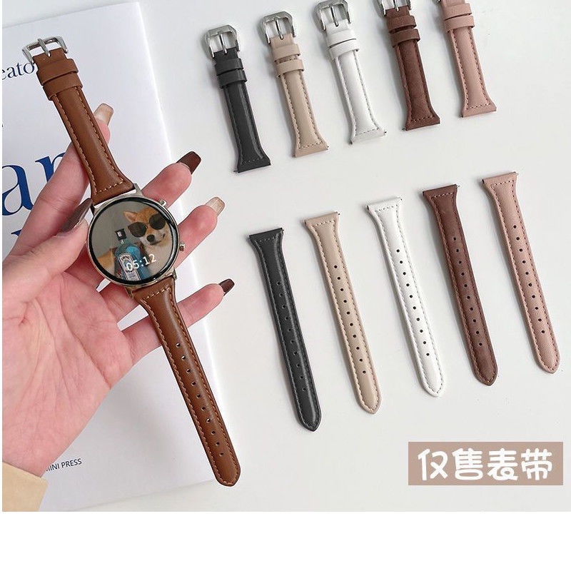 Dây Đeo Bằng Da Mỏng Cho Đồng Hồ Thông Minh Samsung Galaxy Watch 4 5 40mm 44mm Watch 5 Pro 45mm Galaxy Watch 5