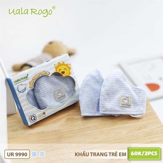 Khẩu trang UALA & ROGO sợi tre 4 lớp (2 chiếc /1 set ) | BigBuy360 - bigbuy360.vn