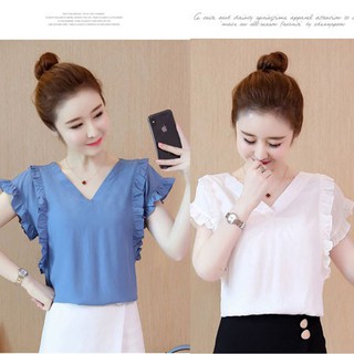 ️ Đồ Đẹp Giá Rẻ ️🥇️ ÁO SƠ MI CỔ TIM PHỐI BÈO (M, L) - NH370DTT022