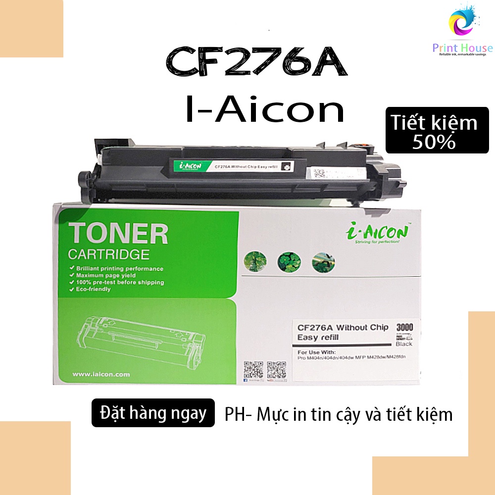 Hộp mực Cartridge 76A  KHÔNG CHIP dùng cho máy in HP LaserJet Pro M404/M428 Dung lượng 3000 trang A4