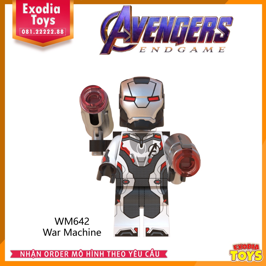 Xếp hình Minifigure Marvel Biệt đội siêu anh hùng Avengers Endgame - Đồ Chơi Lắp Ghép Sáng Tạo - WM 6054