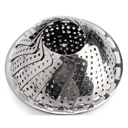 Xửng hấp, vỉ hấp inox xoè 3 chân gấp gọn giá rẻ