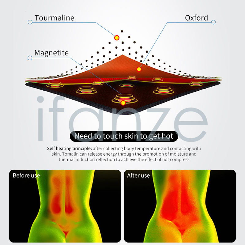 (Hàng Mới Về) 1 Đai Mát Xa Lưng Từ Tính Tự Sưởi Ấm Tiện Dụng