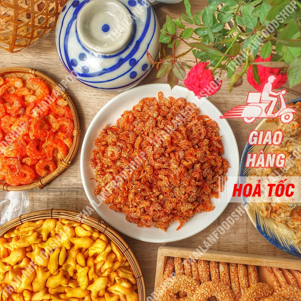 Tôm Sấy Khô (Tôm Khô) Lon 300Gram &amp; Túi 500Gram (Hút Chân Không)