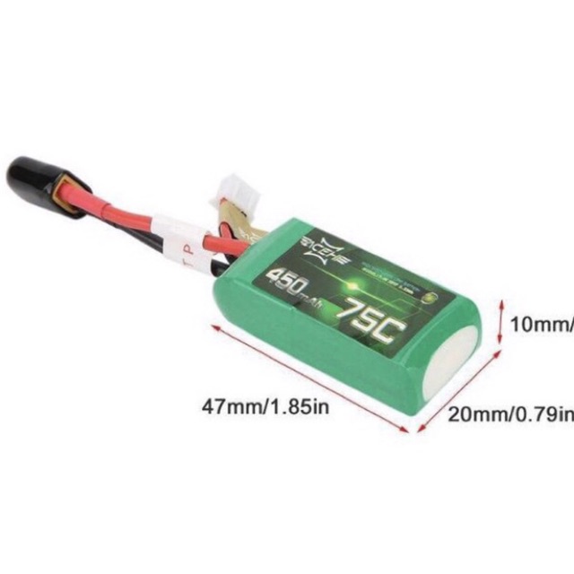 [HCM]Pin lipo 2s 450mah 70C jack XT30 cho máy bay xe rc 1/28 wltoys k989 k969 284131