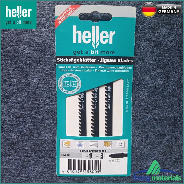 T341HM- Lưỡi cưa lọng HELLER HM SZ 25800 5 (Răng hợp kim, Cắt gỗ, PVC.., SX tại ĐỨC)