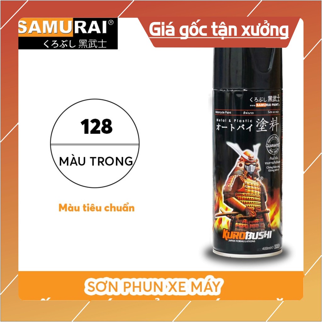 Sơn Samurai phủ bóng 128 màu trong mdshop