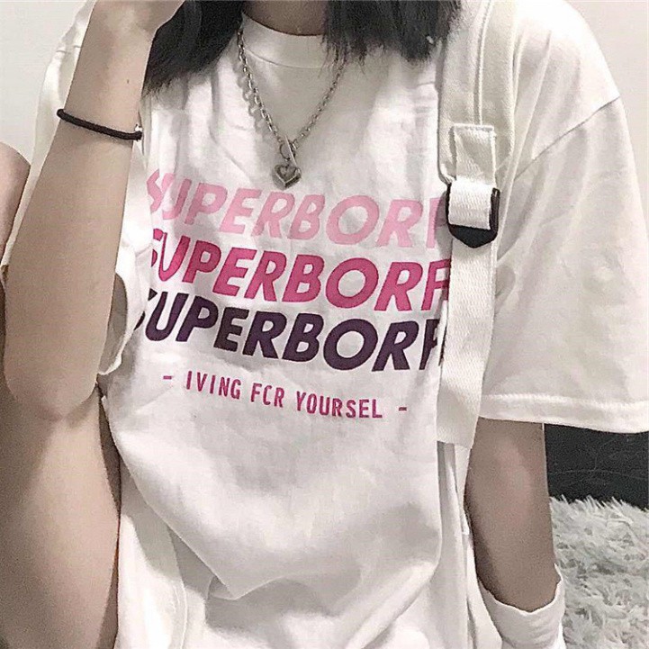 Áo thun tay lỡ form rộng Oversize S6, áo phông Unisex siêu xinh Champs A72 | BigBuy360 - bigbuy360.vn