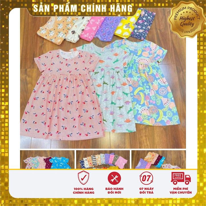 [ XẢ KHO ] Váy bé gái cotton xòe ❤FREE SHIP ❤ Váy hè bé 8-20kg Shop Minh An.vn.