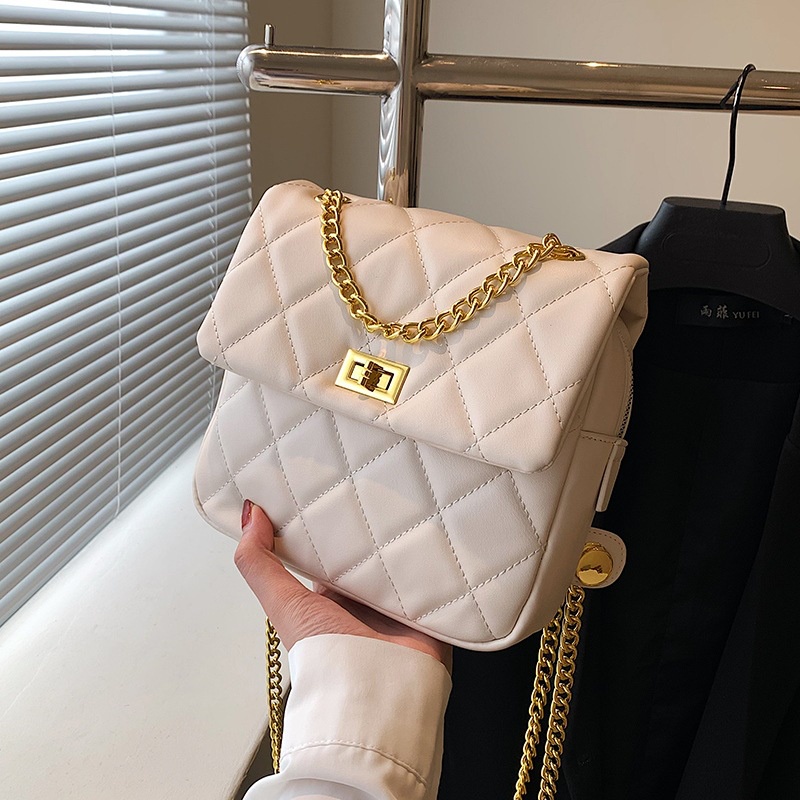 IELGY Túi Đeo Chéo Dây Xích Hình Thoi Đa Năng Thời Trang Cho Nữ