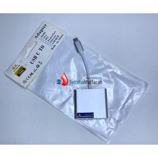 Bộ Adapter cáp chuyển Type-C sang HDMI 4k/USB/TypeC