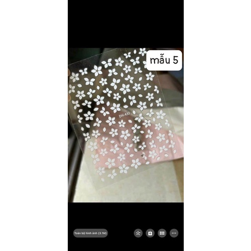 Sticker hoa lụa 3d siêu hót