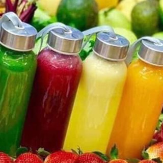 Combo 5 Bình thủy tinh đựng nước, bình detox có quai 500 ml