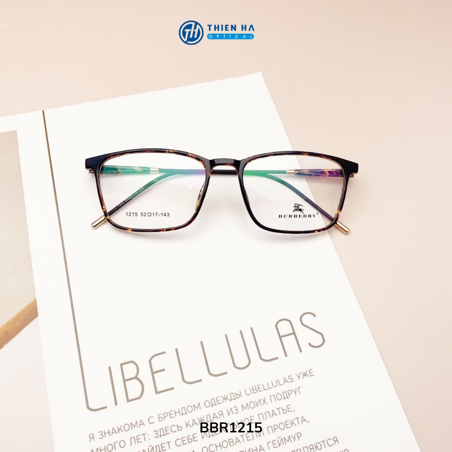 [ CHẤT LƯỢNG ] Gọng kính cận nữ, kính nhựa nam nữ , Kính mắt TH1215 chất liệu nhựa dẻo,vuông thời trang, full màu | BigBuy360 - bigbuy360.vn