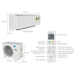Máy Lạnh/điều hòa Daikin FTKC60TVMV/RKC60TVMV 2.5HP