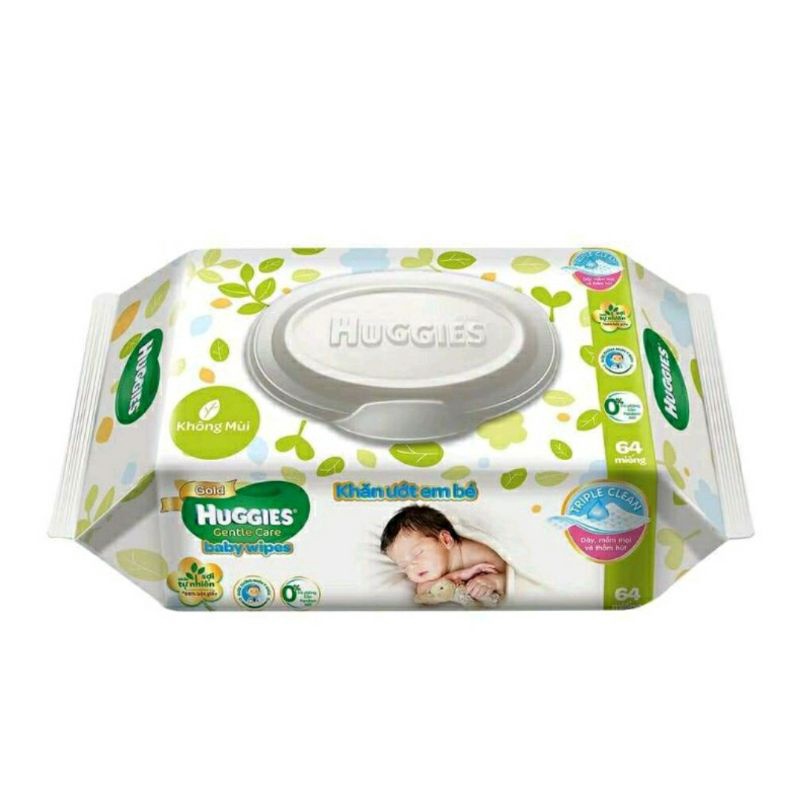 Khăn ướt Huggies cho da nhạy cảm 64 tờ