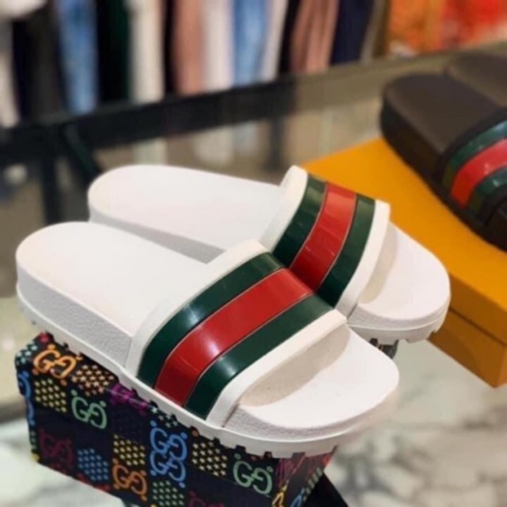 Dép Lê Bảo Bình màu trắng đế cứng