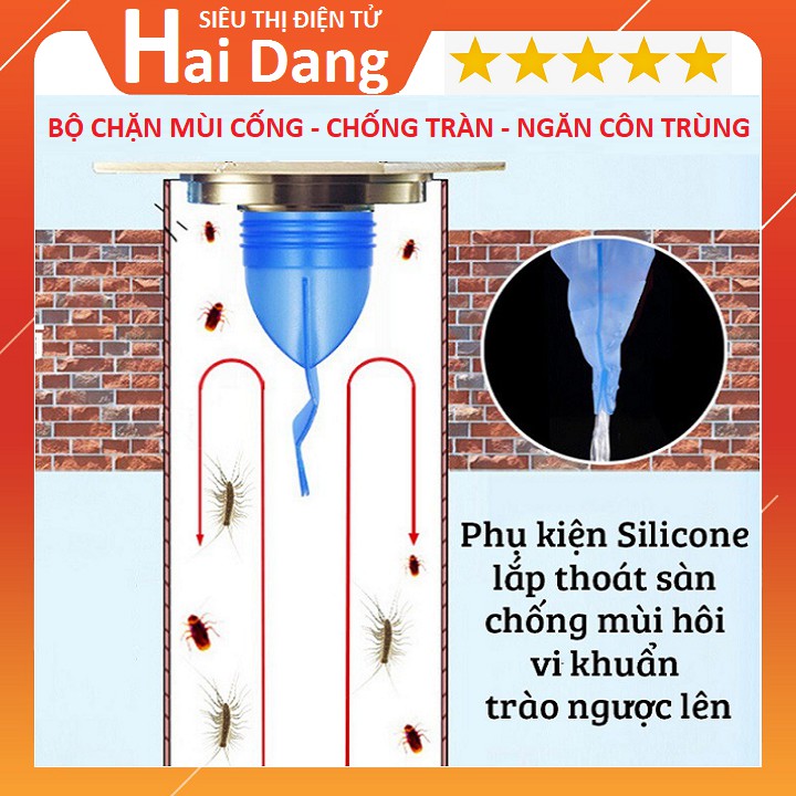 BỘ NGĂN MÙI HÔI CỐNG, CHẶN CÔN TRÙNG CHỐNG TRÀO NGƯỢC - MẪU MỚI 2020