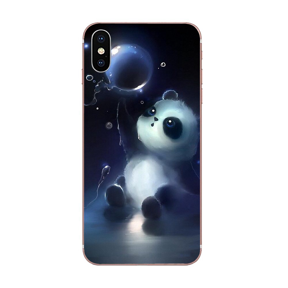 Ốp Lưng Tpu In Hình Gấu Trúc Dễ Thương Cho Apple Iphone 11 Pro X Xs Max Xr 4 4s 5 5c 5s Se Se2 6 6s 7 8 Plus