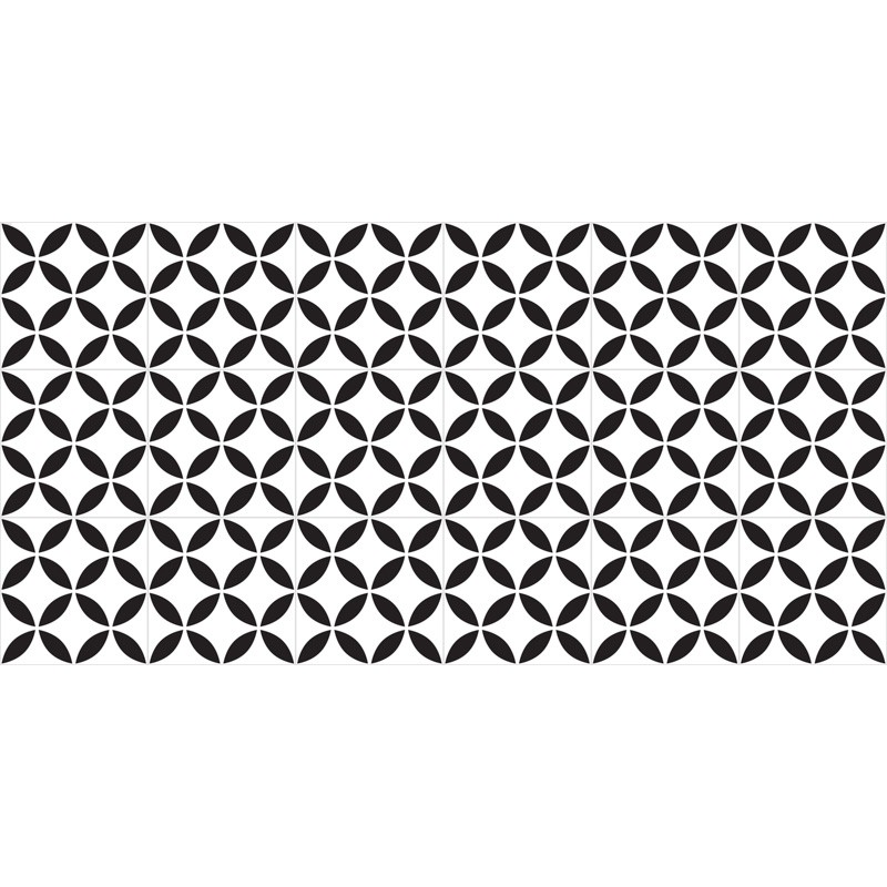 Decal KEO XÁM Dán Sàn Chuyên Dụng, Kích thước 120x60cm, Họa Tiết Gạch Bông Cổ Điển, Chống Thấm Nước DDS-098