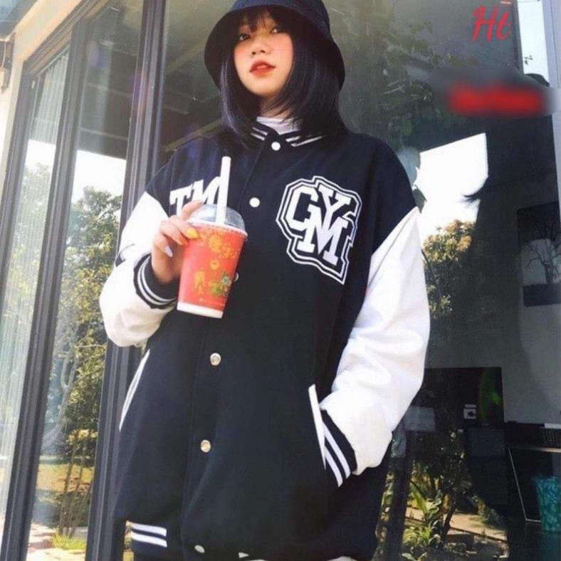 Áo bomber nỉ phối tay TM CYM Ht