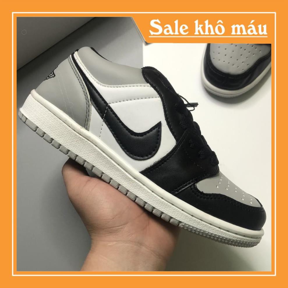 Giày Sneaker Jordan JDA LOW Cổ Thấp Xám Đen Da Cao Cấp Full Size Nam Nữ | JDXD005