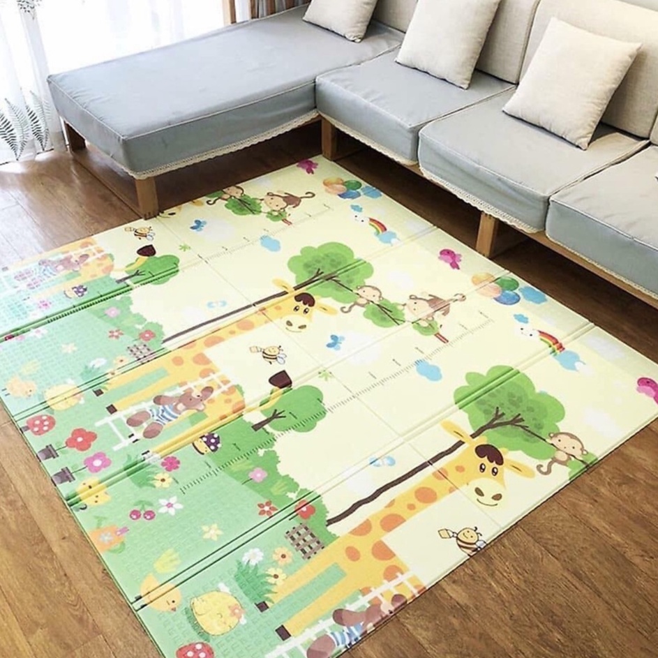 Thảm xốp Xpe cho bé 2 mặt khổ 2m*1,8m chiếu xốp trải sàn chống trơn trượt