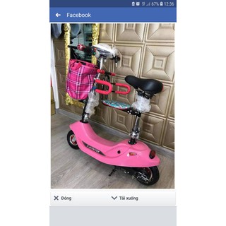 xe điện mini e-scooter hồng