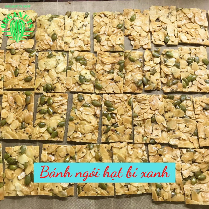 Bánh Ngói Hạnh Nhân Truyền Thống/Hạt Bí HomeMade - Bánh Ăn Kiêng Giảm Cân Không Đường Mix Hạt by Organuts