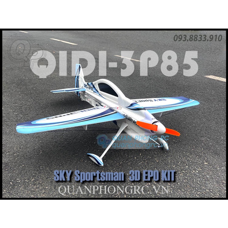 Vỏ  Kit  EPO QIDI-3P85 F3P 3D Wingspan 85cm (Không Gồm Đồ Điện)