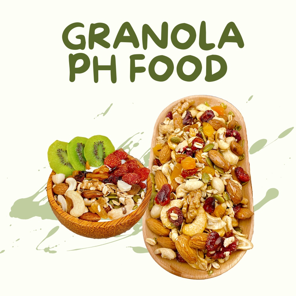 Ngũ cốc Granola PH FOOD siêu hạt giúp bạn có bữa sáng lành mạnh và đầy đủ dinh dưỡng