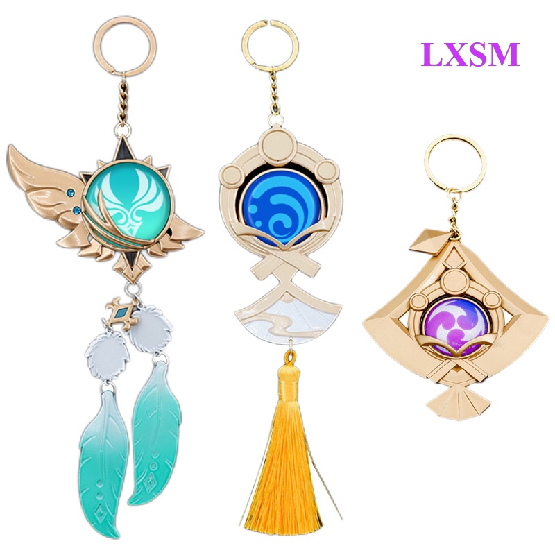 Lxsm Genshin Va Chạm Venti Vision Of God Yae Miko Zhongli Tartaglia Eula Móc Khóa Sưu Tầm