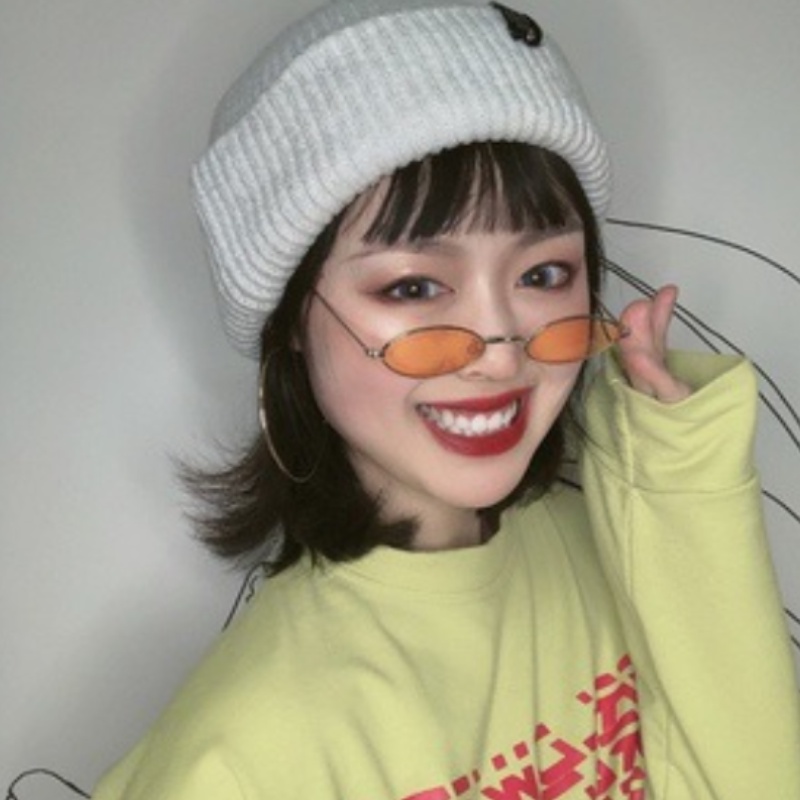 Kính râm gọng hình Oval bằng kim loại phong cách thời trang cổ điển dành cho nam nữ