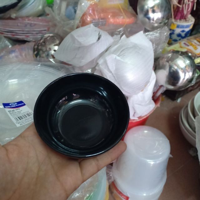 10 đĩa nhựa đen phíp KT:6cm
