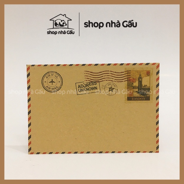 Bì Thư Giấy Karft Phong Cách Vintage Hàng Loại 1 Chất Lượng Cao - Shop Nhà Gấu