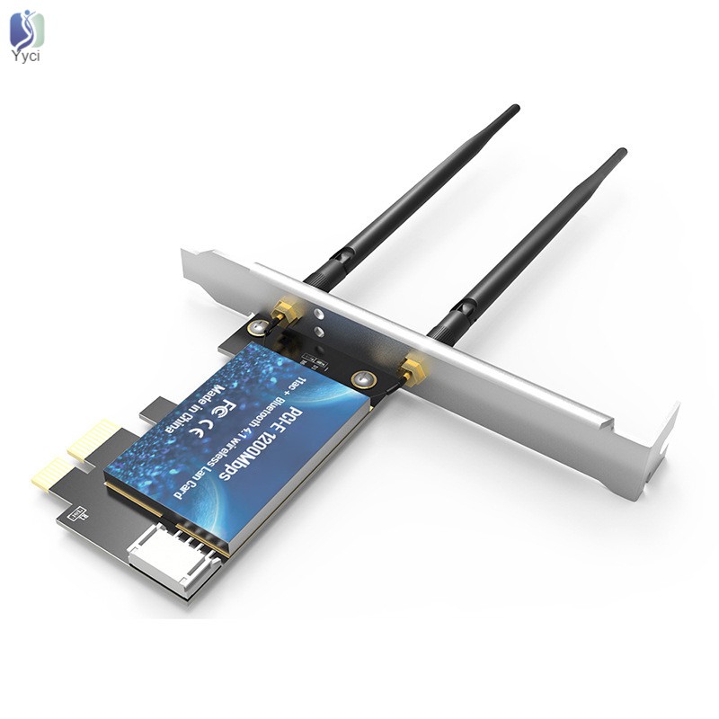 Yy EDUP 1200Mbps PCI-E WiFi Wireless Card Adapter Bluetooth 4.1 for Desktop PC @VN