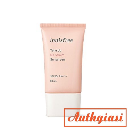 [Bản mới 2019] Kem chống nắng lên tông Innisfree Tone Up No Sebum Sunscreen SPF 50+ PA+++ 50ml | BigBuy360 - bigbuy360.vn