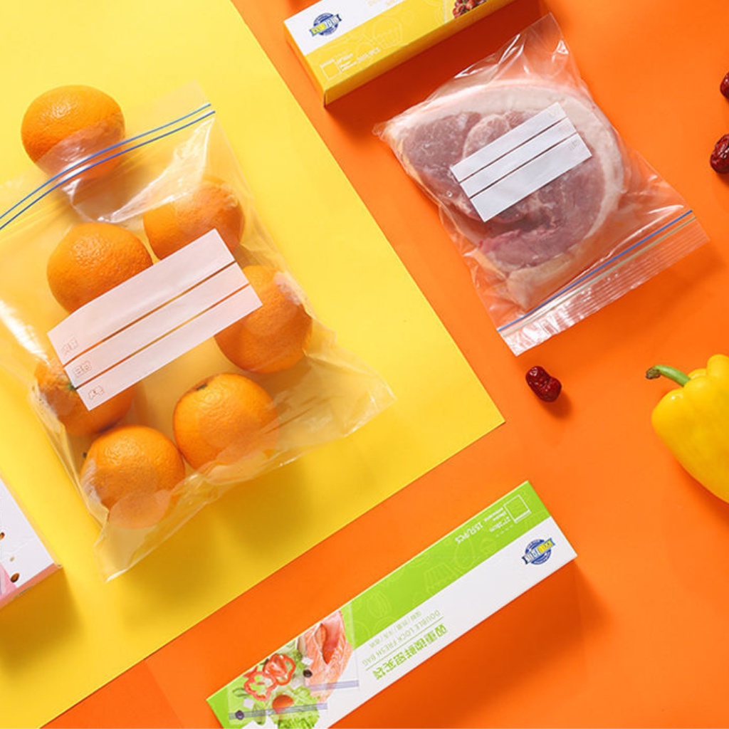 Túi bảo quản thực phẩm/ túi zip có khóa kép bảo quản thực phẩm tươi sống / rau củ quả nhiều size đa năng