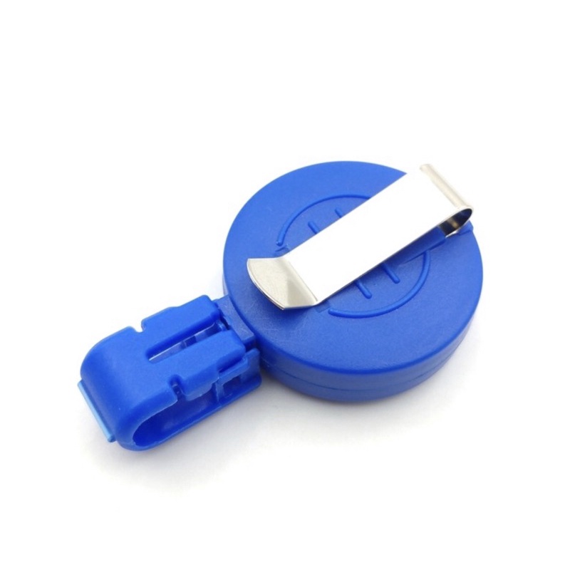Kẹp đeo bảng tên dây cuộn PVC6705 - 4 Màu