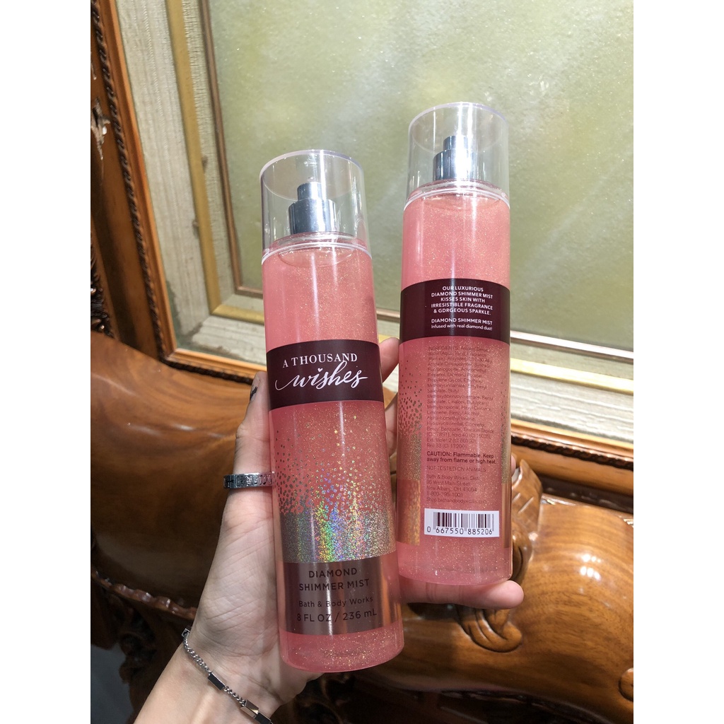 Xịt thơm toàn thân A THOUSAND WISHES body mist Bath And Body Works 236ML