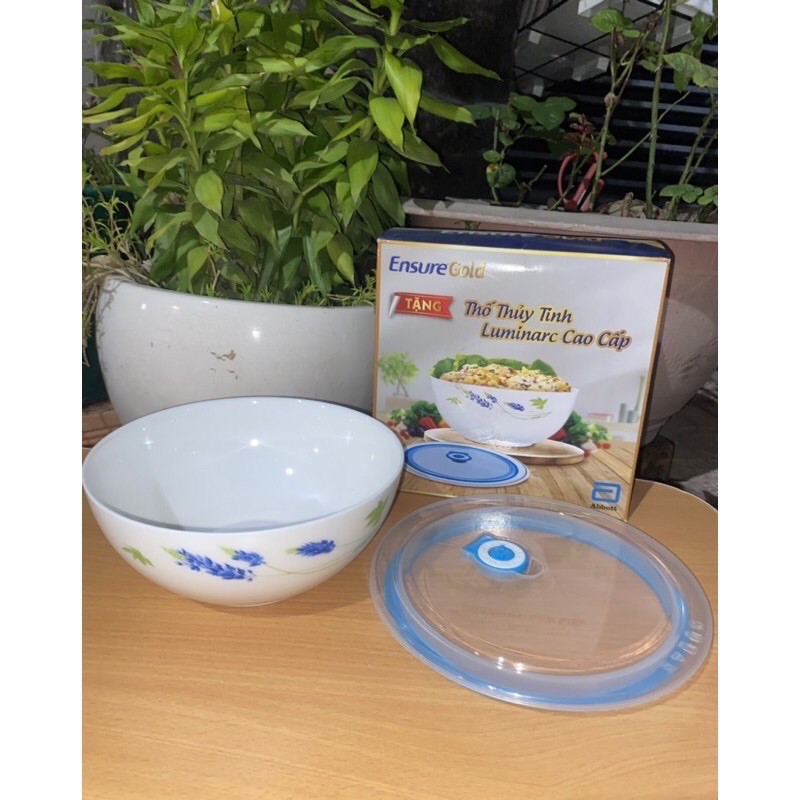 thố Thuỷ Tinh Lumiac có nắp đậy Hkm ENSURE GOLD