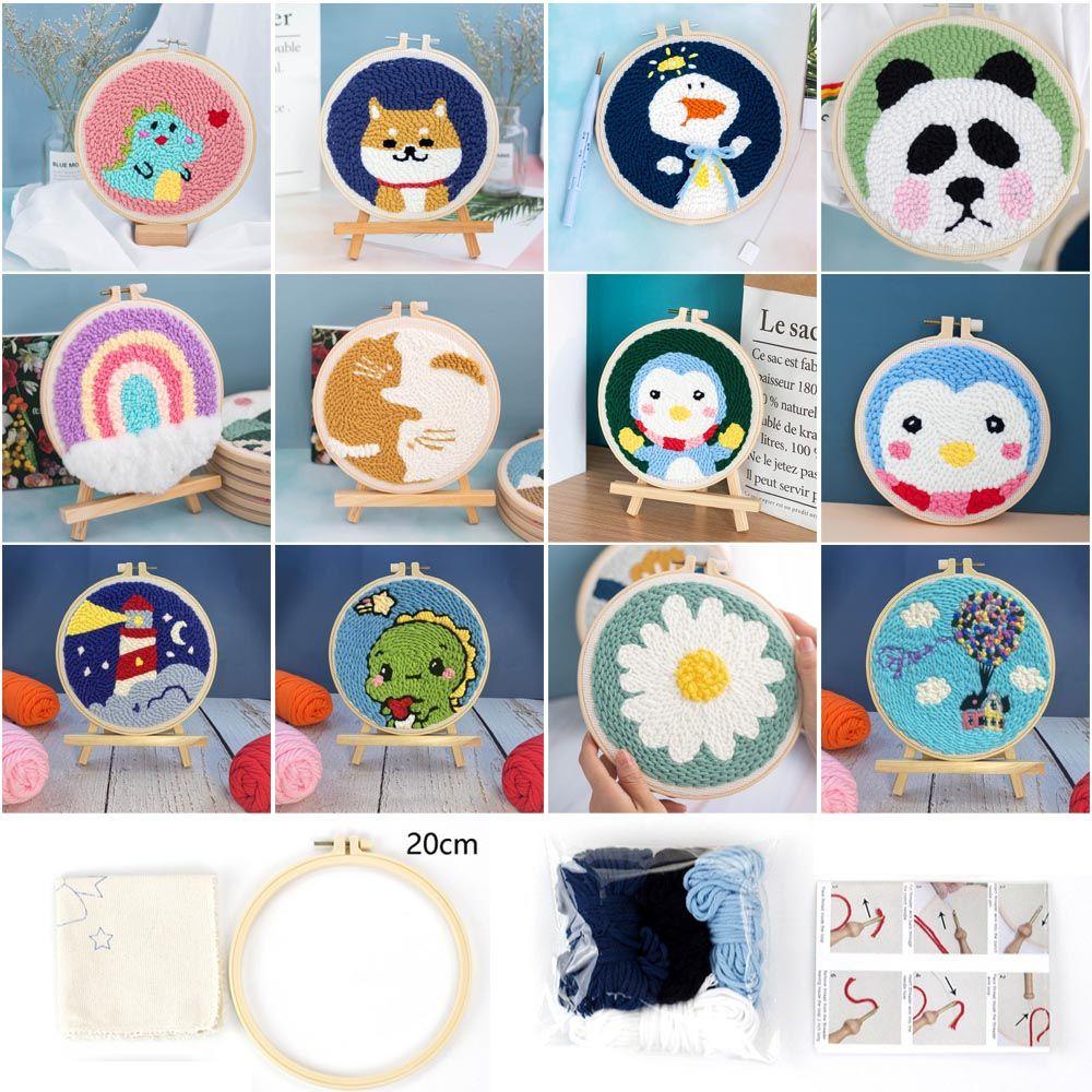 YVE Khung Thêu Thủ Công DIY Hình Tròn Dùng Trang Trí Nhà Cửa