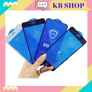 Cường Lực 10D Iphone 6/6s/6P/6sPl/7/8/7Pl/8Plus/X/Xs/XsMax, KB Shop, 10D Full Màn, Không Tràn Viền, Cực Chất Lượng