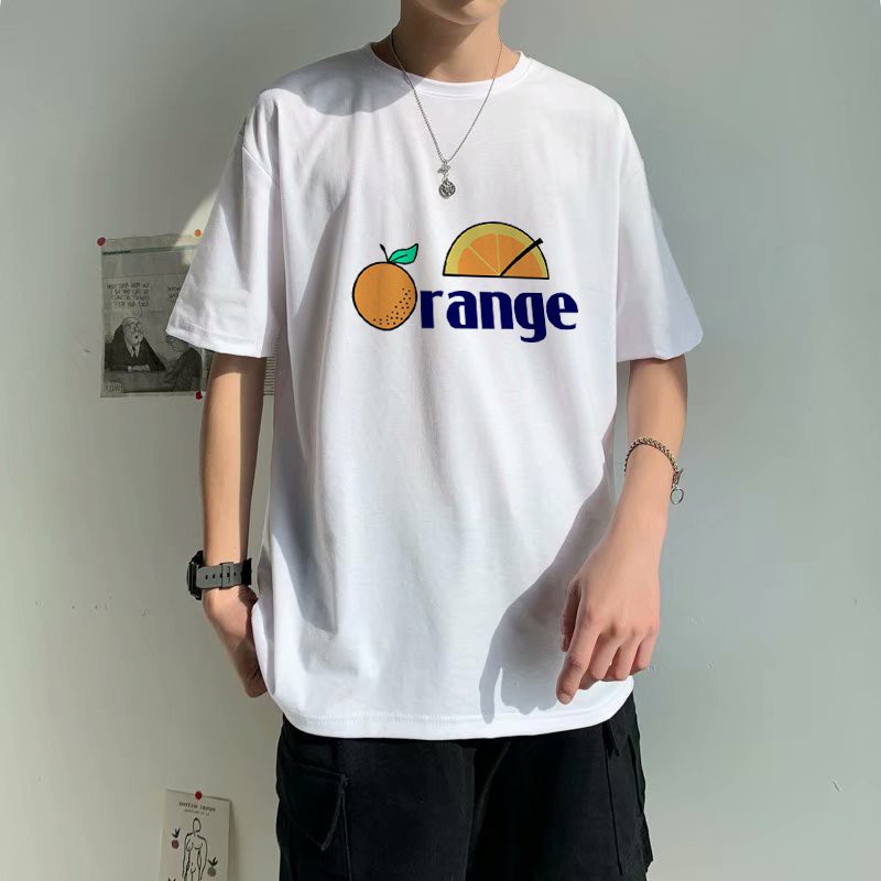 Áo Thun Tay Lỡ In Nhiệt Orange form Unisex nam nữ phong cách Ulzzang - Áo Phông Unisex Tay Lỡ In Orange ATIN09 | BigBuy360 - bigbuy360.vn