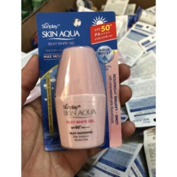 Skin Aqua Clear White SPF50+, PA++++: Sữa Chống Nằng Dưỡng Da Trắng Mịn Tối Ưu dth94 cos