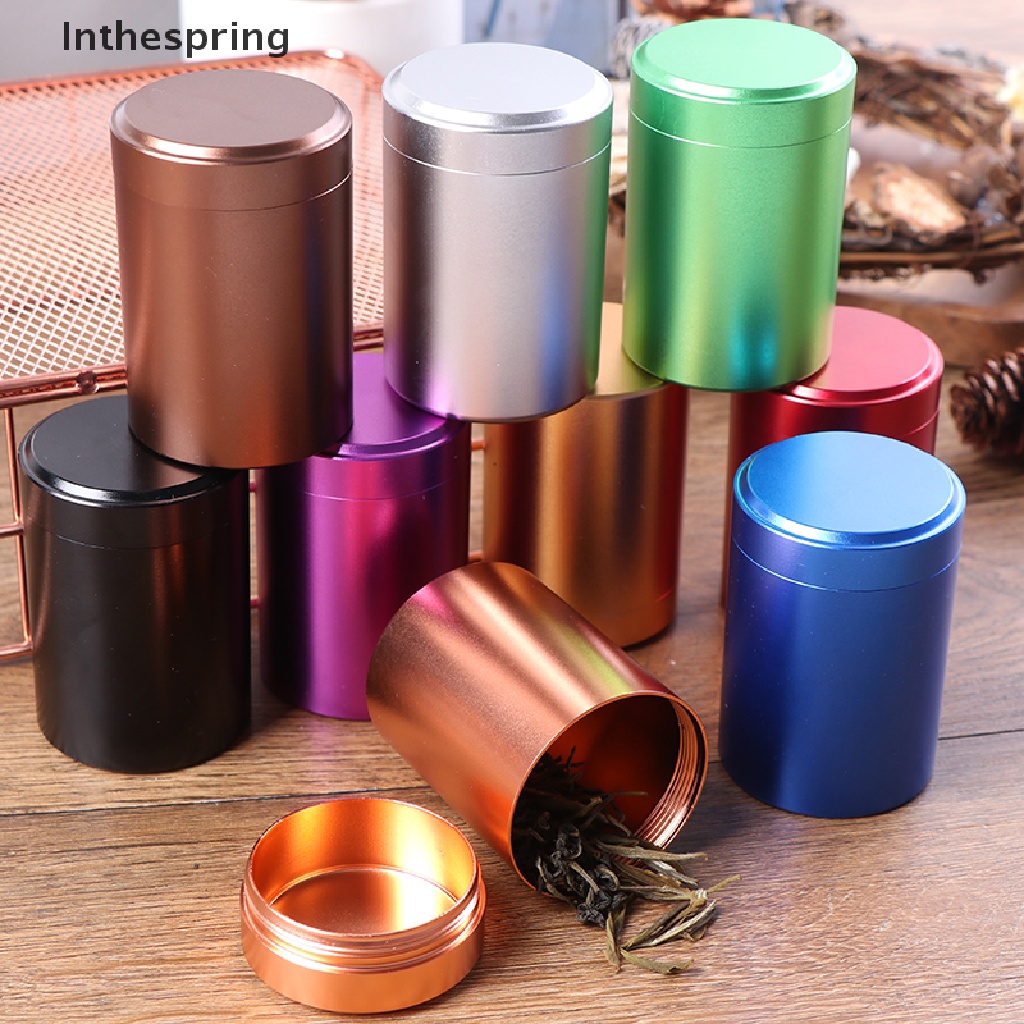 Hộp Đựng Trà / Cà Phê Mini Bằng Nhôm Nhỏ Gọn