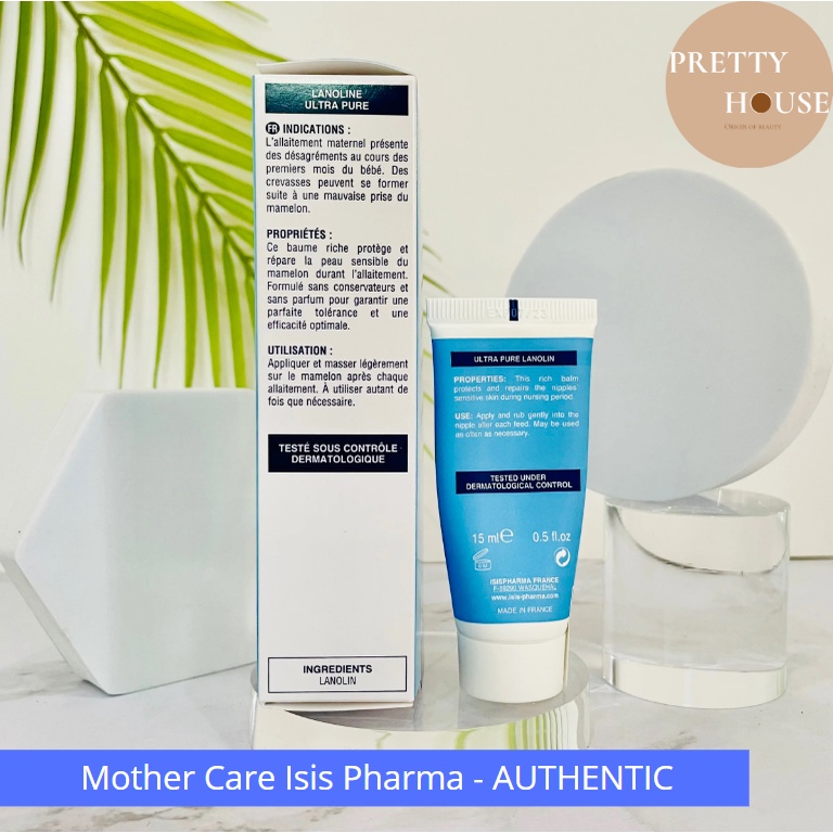 Kem dưỡng khô môi, chàm môi và nứt nhũ hoa, núm vú Isis Pharma Mother Care mothercare