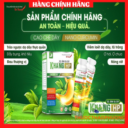 Hỗn dịch bình vị dạ dày KHANG HP hỗ trợ giảm axit dịch vị,giảm đầy bụng ợ hơi ợ chua trào ngược dạ dày thực quản loét dd