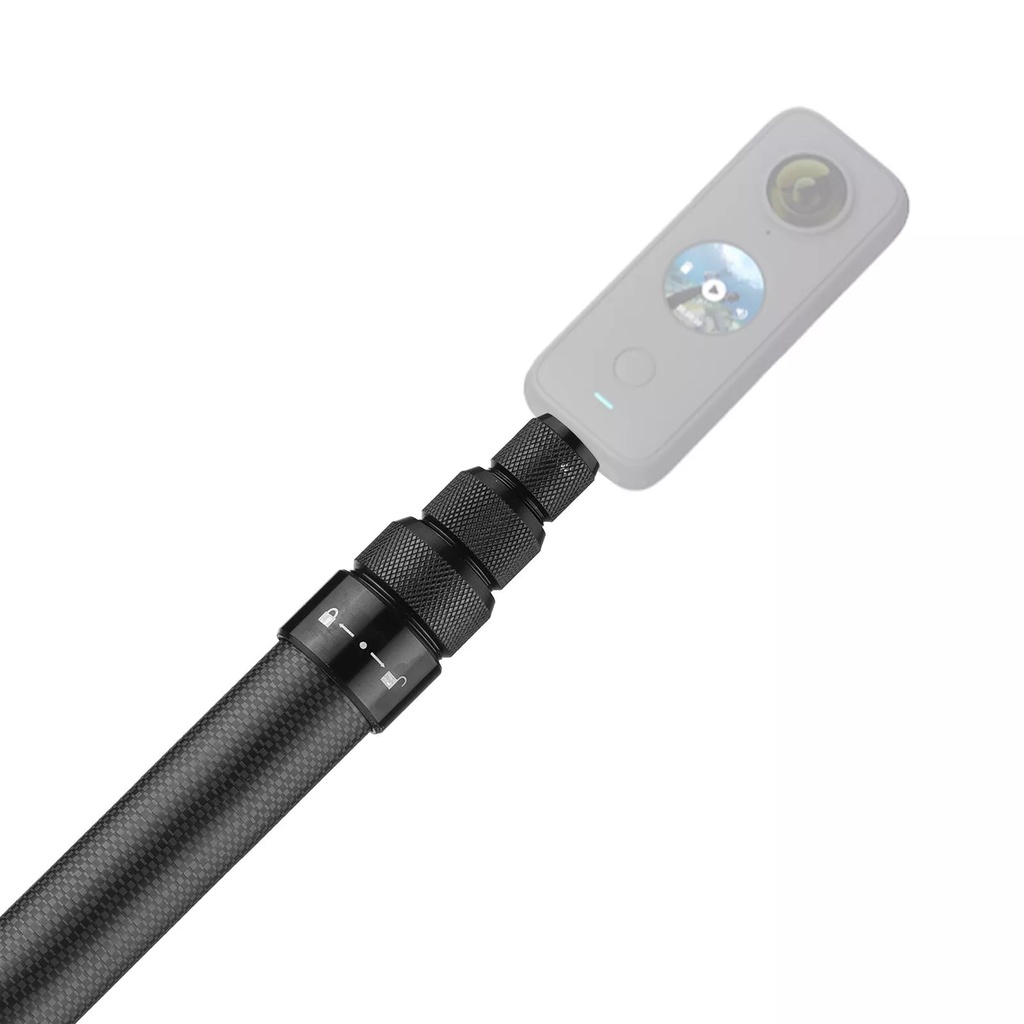 Gậy Tự Sướng Sợi carbon 1.5m / 3m Kèm Gậy Tự Sướng 1 / 4 inch Chuyên Dụng Cho insta360 x3 / go 3 / one x2 / gopro / one r / rs / dji osmo action 4 3